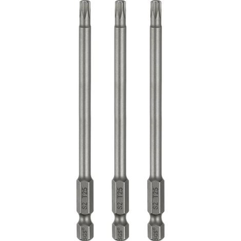 3Pcs Embout Tournevis T25 Tête Torx Longueur 100mm (4") (1/5)