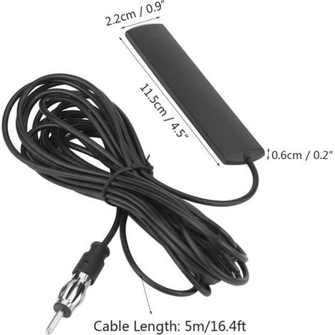 Antenne universelle de câble 5M, antenne radio professionnelle, antenne, pare-brise arrière pour voiture (1/4)