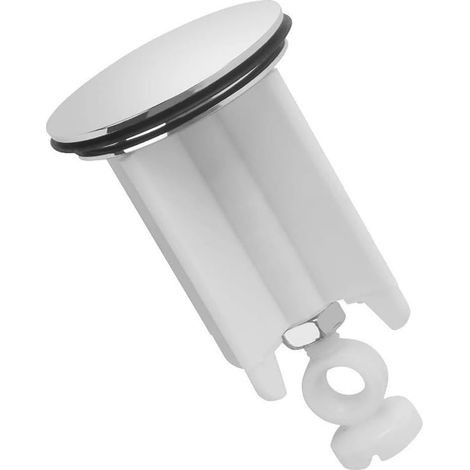 Bonde de lavabo réglable en hauteur - 40 mm - En laiton chromé - Hauteur réglable - Pour cuisine, salle de bain (1/5)