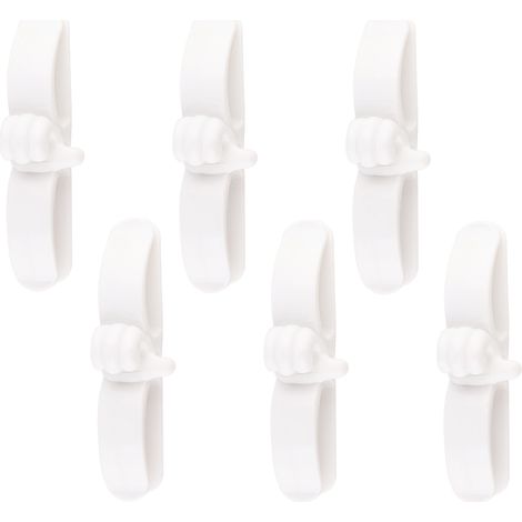 6Organisateur de câbles de cuisine, type adhésif-Blanc (1/5)