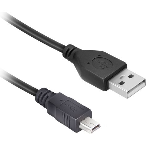 Ekon ECITUSBMINI30MMK cavo USB USB 2.0 3 m USB A Mini-USB A Nero (1/4)