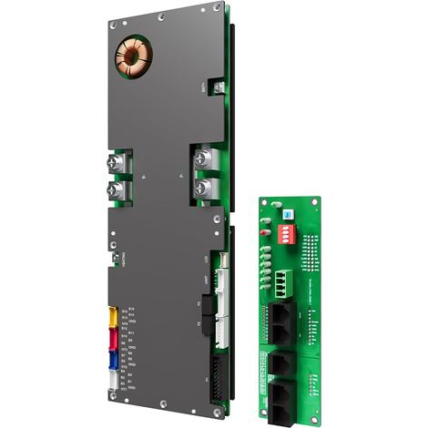 Inverter BMS 8S-16S 24V-48V 100A pour Batteries LiFePO4, Bluetooth, Équilibrage Actif 1A, Can RS485, Stockage d'Énergie et Système Solaire (PB1A16S10P) (1/5)