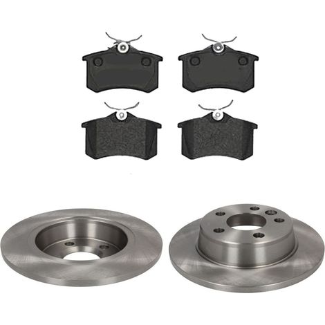 KIT FRENI POSTERIORI compatibile con SEAT ALHAMBRA (7V8,7V9) - DISCHI + PASTIGLIE OEM: P 85 058 , P 85 059 / 16298 , 17190 /SOSTITUZIONE DIRETTA/BASSA POLVERE/SILENZIOSO (1/5)