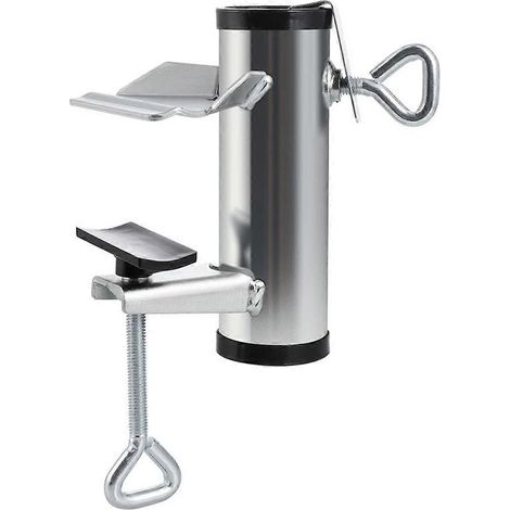 Support de parasol de terrasse, pince pour parasol de balcon, support de parasol de terrasse, argent (1/4)