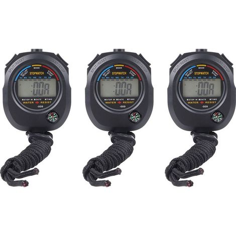 Dreiteiliger, wasserdichter, hochpräziser 40-mAh-Sportchronograph für Laufen, Schwimmen und Basketball (1/5)