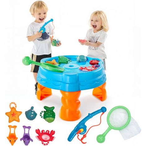 Table à Eau avec 9 Accessoires - Table de Jeux d'Eau Enfant (1/5)