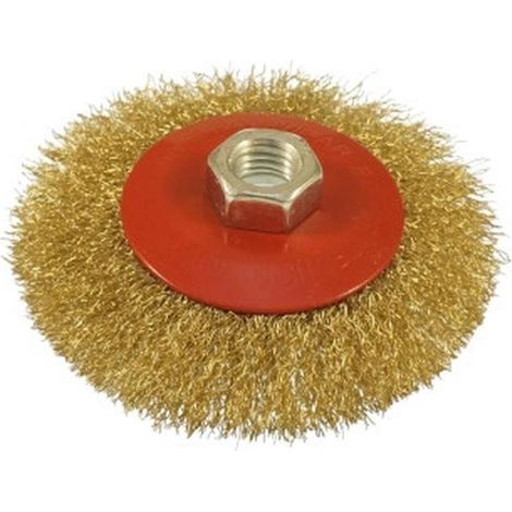 Brosse Couvette Acier M14 100 mm - Acier - Norme M14 - Nettoyage Efficace et Pratique - Usage intensif - Beast