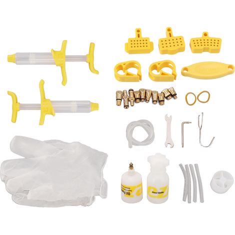 Schmierset für Scheibenbremsen, aus robustem Kunststoff, einfach zu bedienen, in Kartonverpackung, stabiler Ölstand, geeignet für Fahrradreparatur und -schmierung.