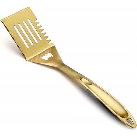 Küchenspatel aus Metall zum Grillen, 37,5 cm, gold