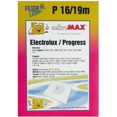 P16/19M SAC ASPI MFIBRE X4+4 FILTRES POUR ASPIRATEUR DOMEOS