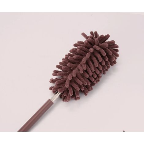 Set di 2 spolverini per interni auto con manico estensibile, spolverini in microfibra con testina flessibile, per la pulizia di interni ed esterni senza graffiare, ideali per la pulizia di dettagli di