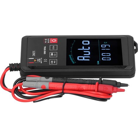 Multimètre intelligent HY128C à écran tactile numérique, mesure multifonction fréquence température, noir (1/5)
