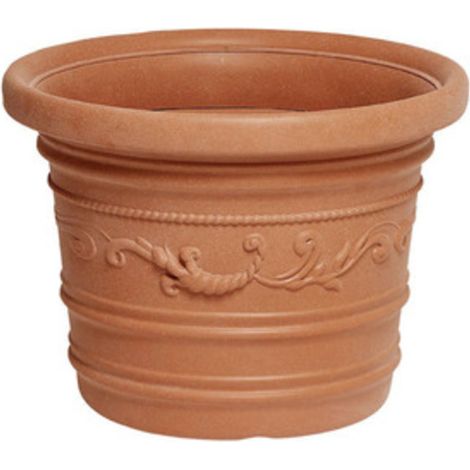 1PZ VASO PLASTICA FESTONATODIAMETRO. CM.80X60H PRESTIGE (1/2)