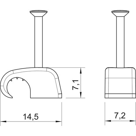 OBO Bettermann Haft-Clip 2025 25 RW 100 Stk