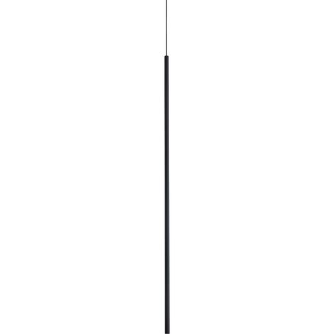 Ideal Lux LOOK Suspension extra-plate de 100 cm, noire, 1 LED 220 lm 3000 K
