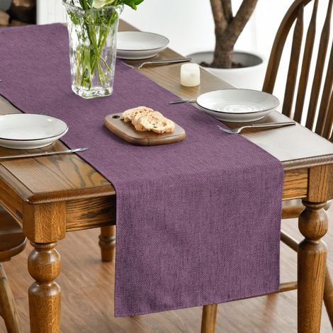 Chemin de Table Polyester Lilas 40×180 cm