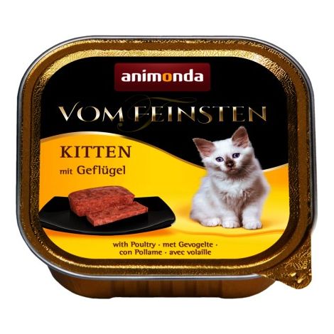 Comida húmeda para gatitos - Bandeja de 100 g - Aves de corral 100 g