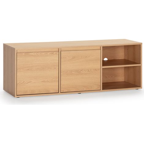 TV-Schrank Tori 2 Türen, Eichenfarbe, 130 cm