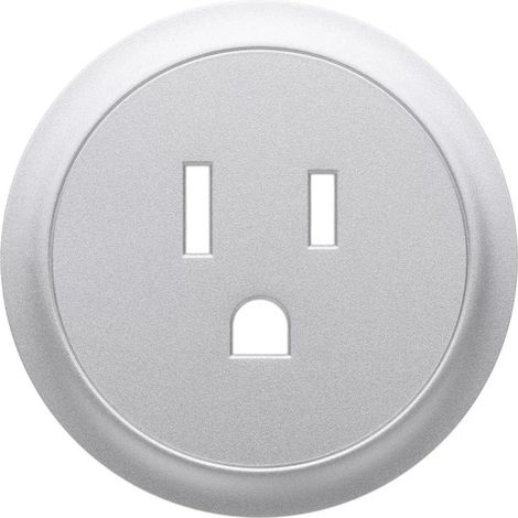Coprimozzo Legrand 068437 Céliane - presa 2P+T standard USA - titanio