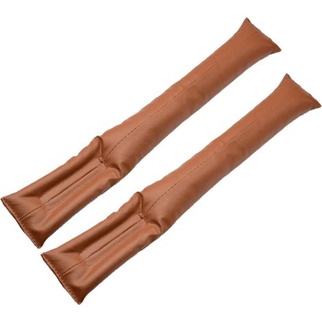 (Marron) Lot de 2 bandes de remplissage universelles en cuir PU pour sièges auto, anti-chute et anti-fuite, accessoires intérieurs auto - Organisateur (1/5)