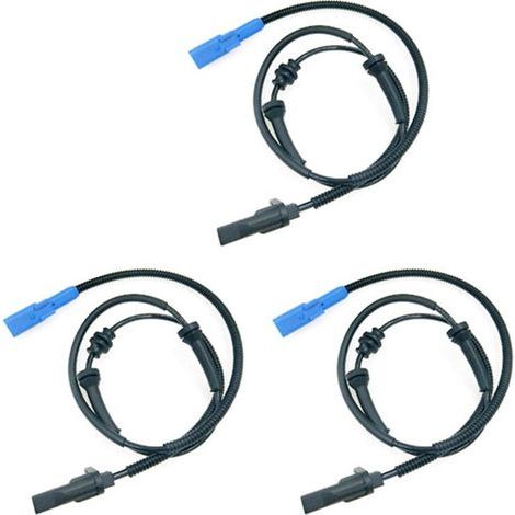 Trois capteurs de vitesse de roue ABS 2008207301 pour C3, C4 et DS3, avant gauche et droit, 4545.E4 (1/5)