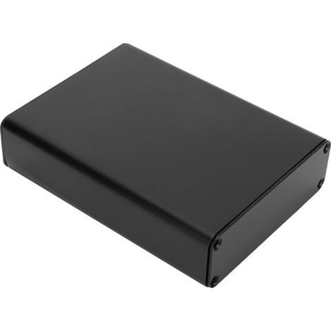 Boîtier de circuit imprimé intégré en alliage d'aluminium noir sablé, 28 x 84 x 110 mm (1/5)