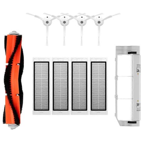 Filtre HEPA pour aspirateur robot Xiaomi Mi 1/1S SDJQR01RR SDJQR02RR SDJQR03RR Roborock E3, S4, S4 Max, S5 et brosse latérale (1/5)