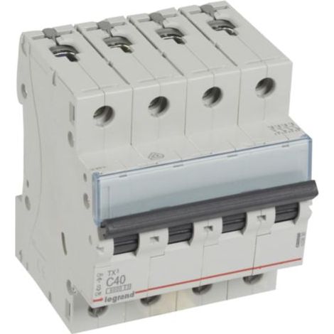 Interruptor magnetotérmico Legrand 403630 TX3 6KA C 4P 40A (1/5)