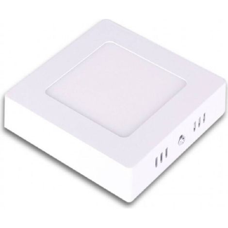 Vtizikl Pannello Plafoniera Led 6w Quadrato Pvc Luce Bianco Caldo Freddo Naturale P120 - -Bianco Caldo -
