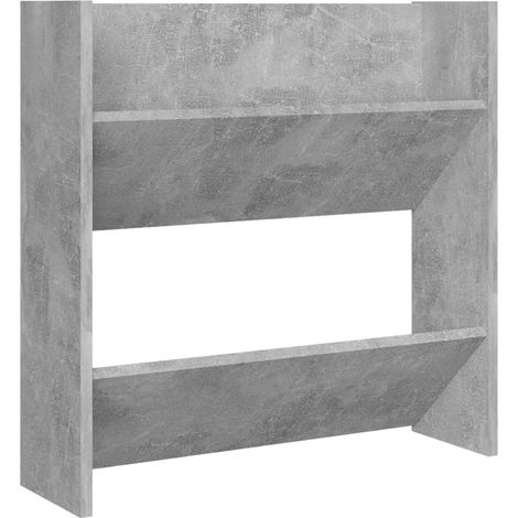 Meuble à chaussures,Armoire à chaussures murale Gris béton 60x18x60 cm Aggloméré CFW3353617 (1/5)