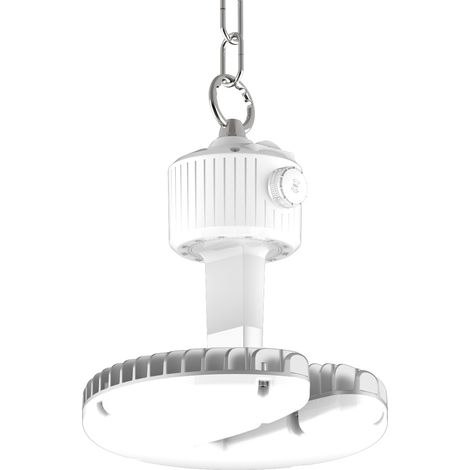 Projecteur Led Industriel Ufo 80W Wi-Fi Intelligent Cct Réglable 10000Lm Angle 120° Ip65 Éclairage Professionnel Haute Performance Durable (1/5)