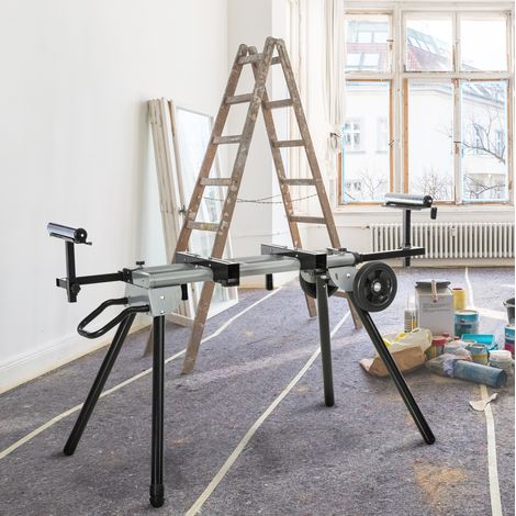 Soporte para ingletadora plegable de acero OKMYHOME (1/3)