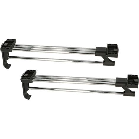 Lot de 2 solides tringles à vêtements extensibles pour armoire, 300 mm-NANOTEH (1/5)