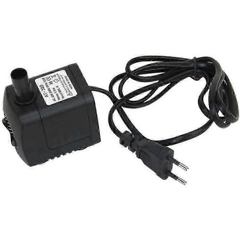 Pompe à eau submersible 15 W 220-240 V CA 800 L/h Débit réglable pour aquarium fontaine bassin avec ventouses (1/5)