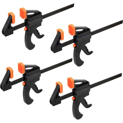 Packungen mit 8-Zoll-Schnellspannzwingen, verstellbaren Holzzwingen, leichten Stangenzwingen für Holzbearbeitung, Möbelmontage, Produktion, maximale Spannkraft (1/5)