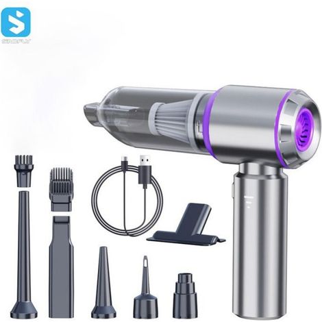 Aspirateur De Voiture - Sans Fil - 14000 Pa - Moteur Sans Balais 100 W - Pour Intérieur Auto - 1 Pièce (1/5)