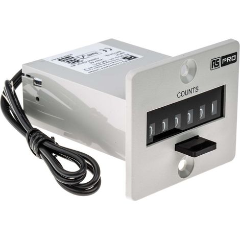 Compteur RS PRO Impulsion 230 V c.a. Numérique 6 digits ( Prix pour 1 ) (1/4)