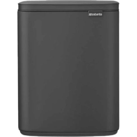 Brabantia Bo Poubelle Cuisine 12L Gris Mat (1/3)