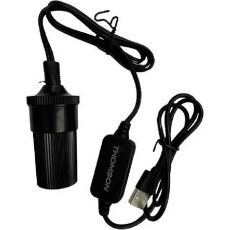 Thomson Ladegerät Schwarz 10W 12V USB Tragbar