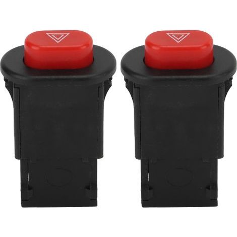 Doppelt blinkender Warnblinkschalter für Motorrad/Roller, Warnblinksteuerung, Sicherheitsknopf, Zubehörset (1/5)