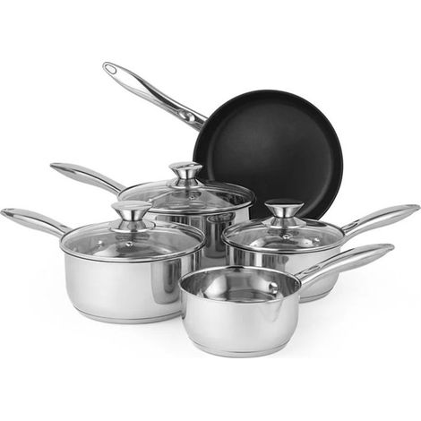Juego de utensilios de cocina de acero inoxidable Russell Hobbs BW06572EU72, 5 piezas (1/5)