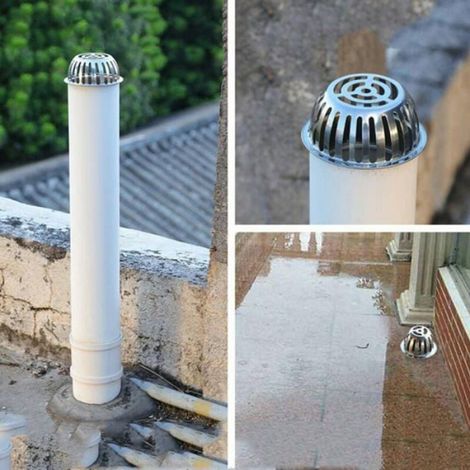 Crépine Gouttière - Acier Inoxydable 304 - Pour Tuyaux De Drainage De Toit - Diamètre Intérieur ≥98 mm - 1 Pièce (1/4)
