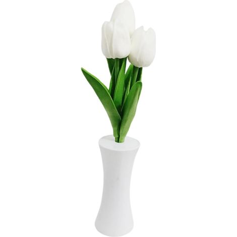 Lampe de Table Tulipe sans Fil Décorative, Veilleuse Fleur (1/5)
