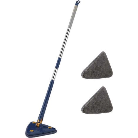 Balai de nettoyage télescopique rotatif en microfibre, outil de nettoyage domestique, B-- (1/5)