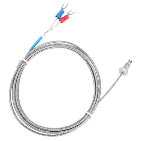 Garosa Capteur de Température, Vis M6 à Filetage Fin, Thermocouple de Type K, Structure Simple, Fil de Capteur de Température 0-400 ℃ pour Sondes et Capteurs de Température (2) (1/5)