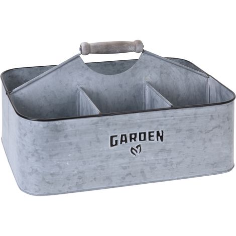 CESTA MACETERO ZINC 35,5x24,5 CM