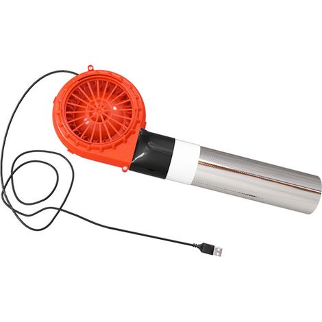 Ventilateur de barbecue portable, souffleur d'air à piles, outil de cuisson pour barbecue en plein air, camping et pique-nique-AquaForge (1/5)
