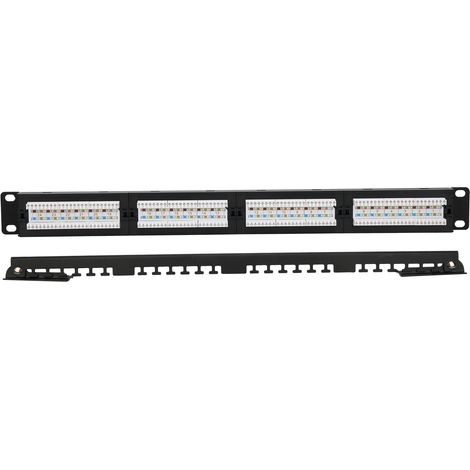 Panneau de brassage 24 ports UTP Engineering Cat 6, répartiteur réseau RJ45 non blindé (1/5)