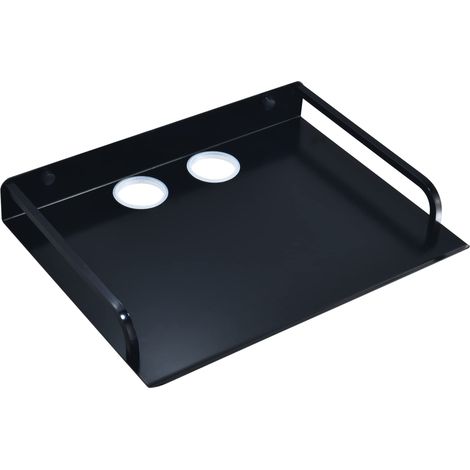 Schwebende Regale für Projektor/Medienboxen/DVD-Player/Kabelboxen/TV-Zubehör/Modem, Wandregal aus Metall (1 Stück, groß)