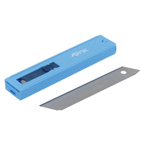 Ferrestock FSKTWR018 dispensador de 10 cuchillas de recambio para cúter de 18mm, afilado de precisión para cortar de forma limpia y profesional cualquier material